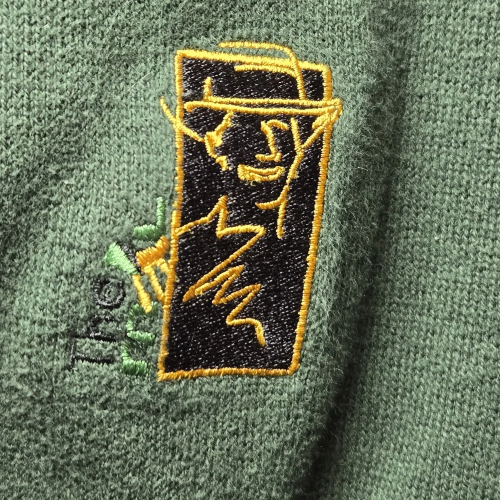 Polo Golf Ralph Lauren Sweater Vest Men's Large Cotton Green - Picture 4 of 7